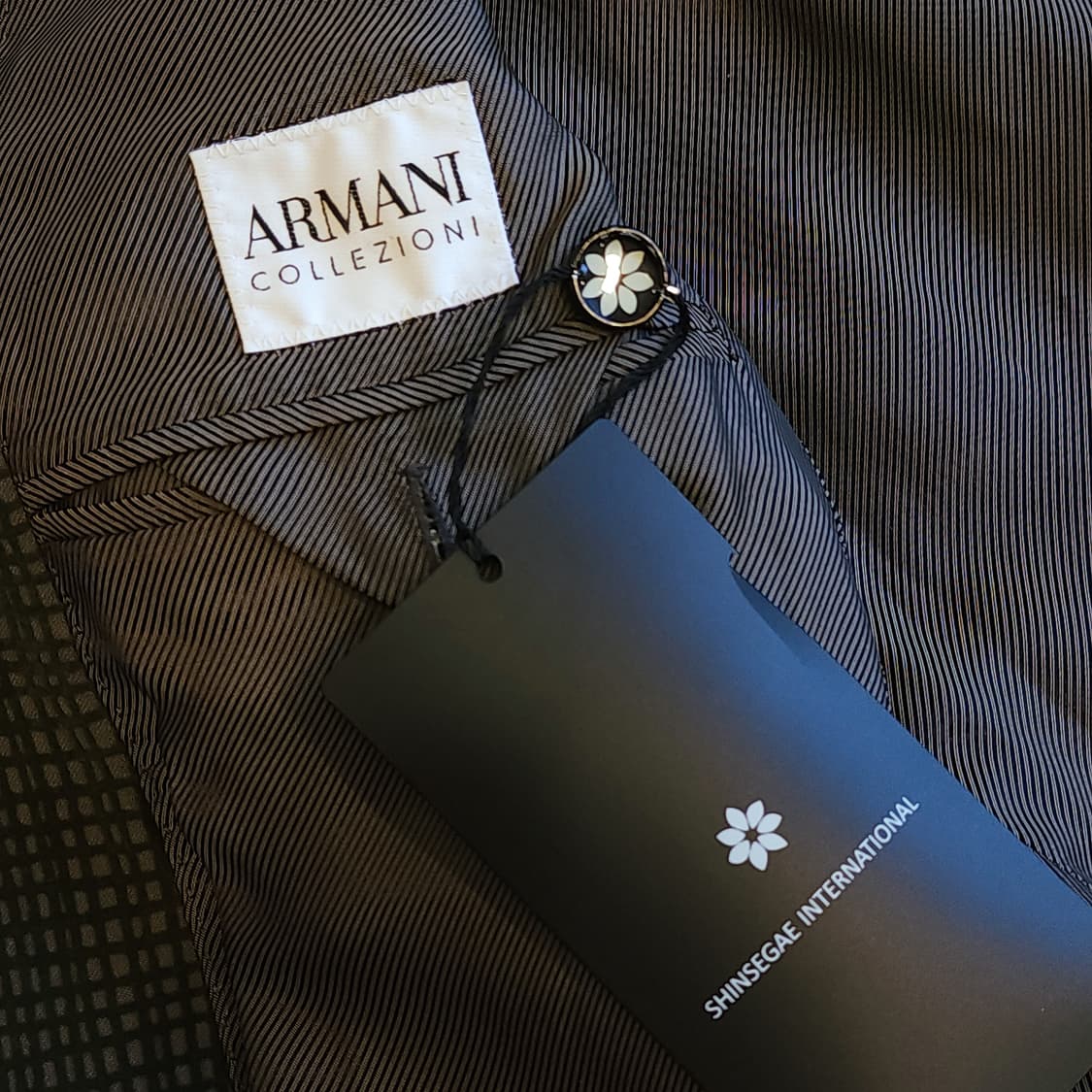 아르마니 블레이져 자켓 웹 디테일 원버튼 싱글 자켓 그린 50 상품이미지9