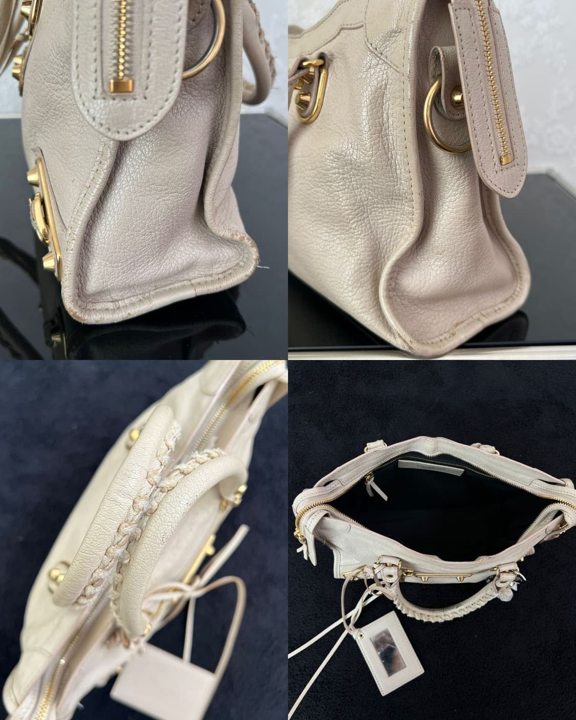 발렌시아가 클래식 시티백 스몰 베이지 상품이미지9