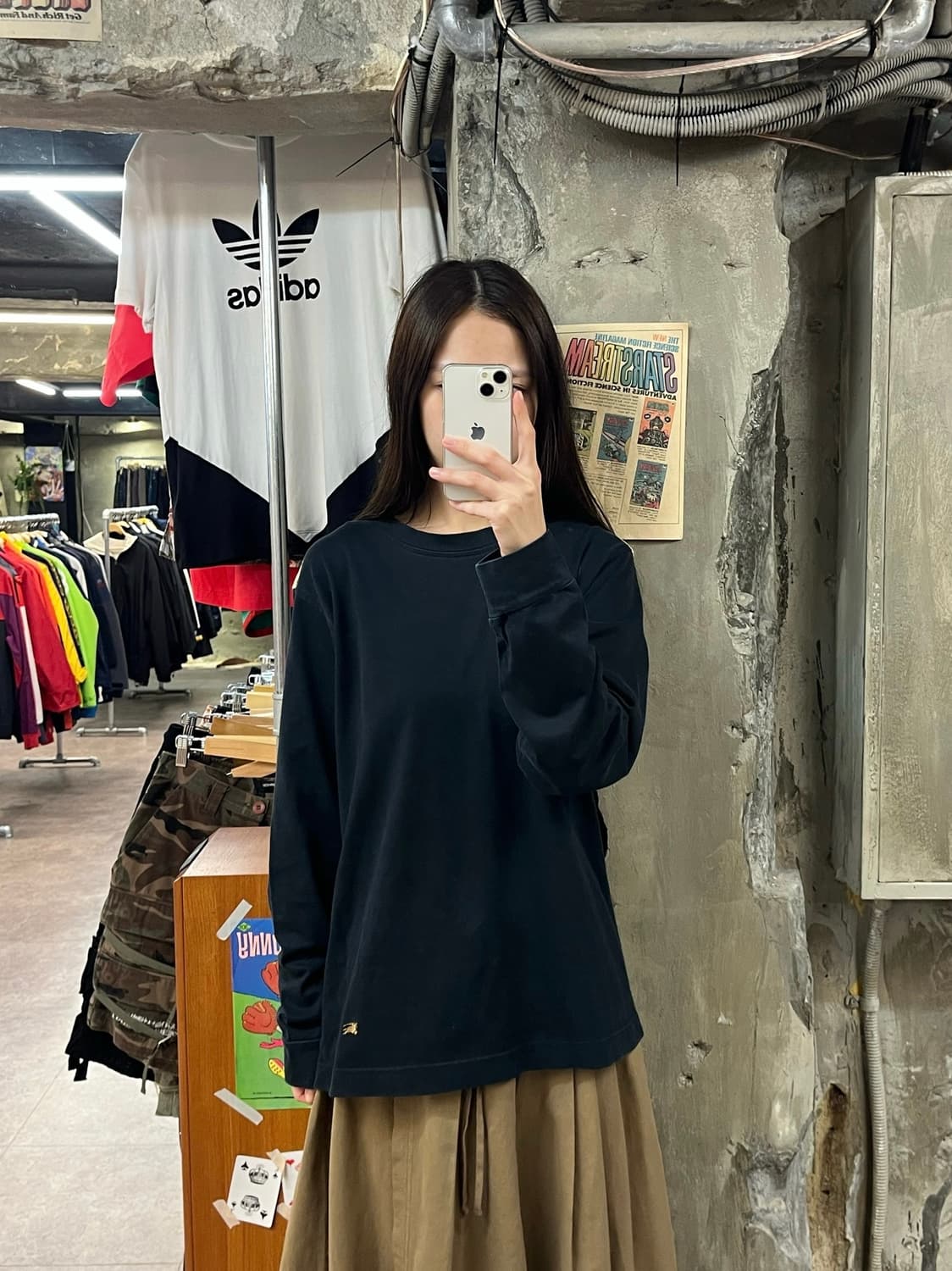 버버리 긴팔티 블랙 L #csz1241 상품이미지2