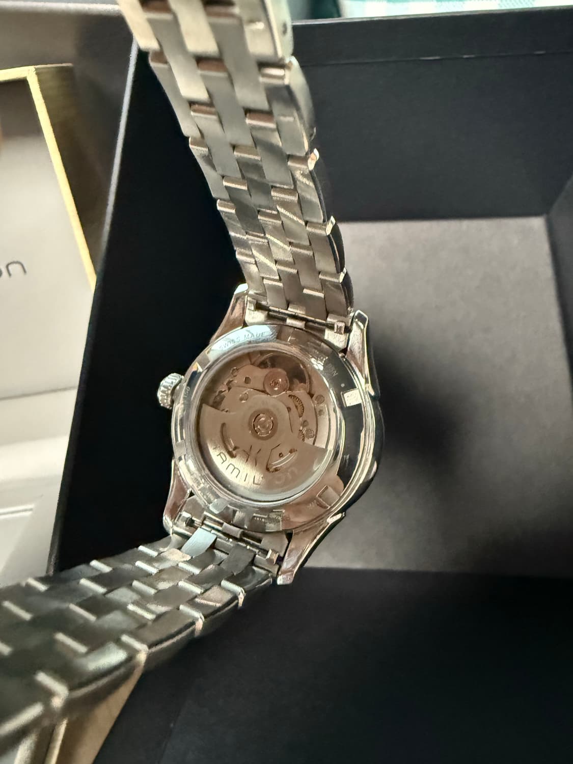 해밀턴 재즈마스터 신상! 36m오픈하트 미드나잇블루 상품이미지4