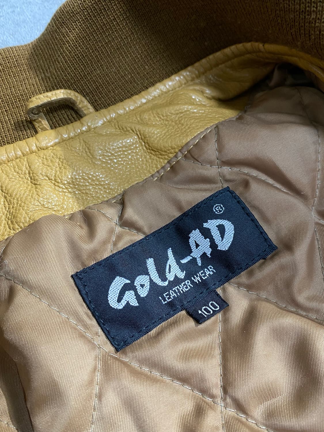 [L] 90-00s Vintage 빈티지 양가죽 레더 블루종 자켓 상품이미지8