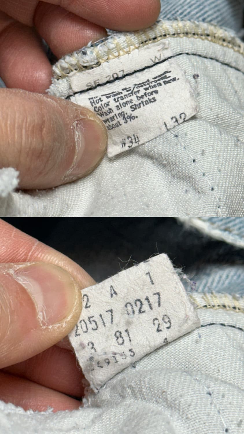 80’s USA Made 빈티지 리바이스 517 오렌지탭 부츠컷 상품이미지9