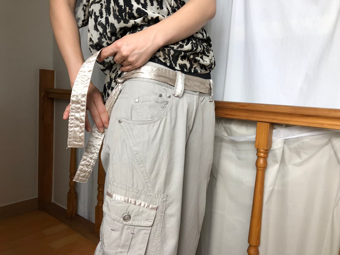 EDWIN / V Satin Belted Cargo Capris 상품이미지7