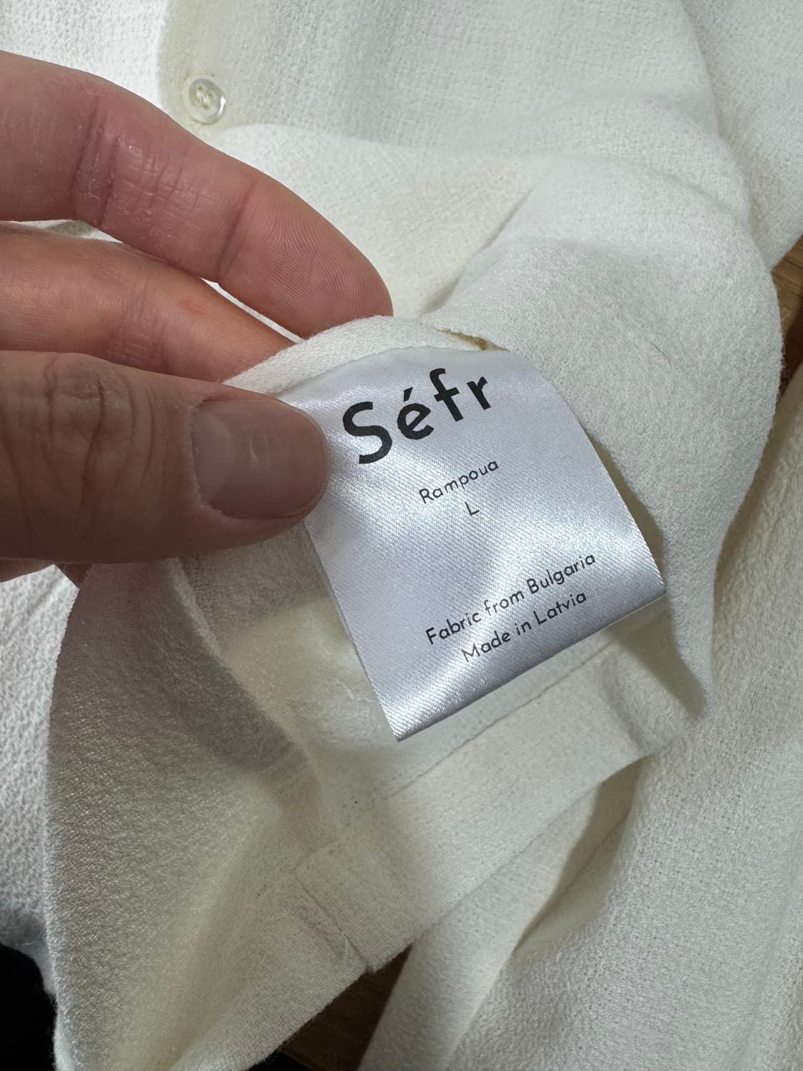 Sefr 람포아 화이트 셔츠 L 상품이미지3