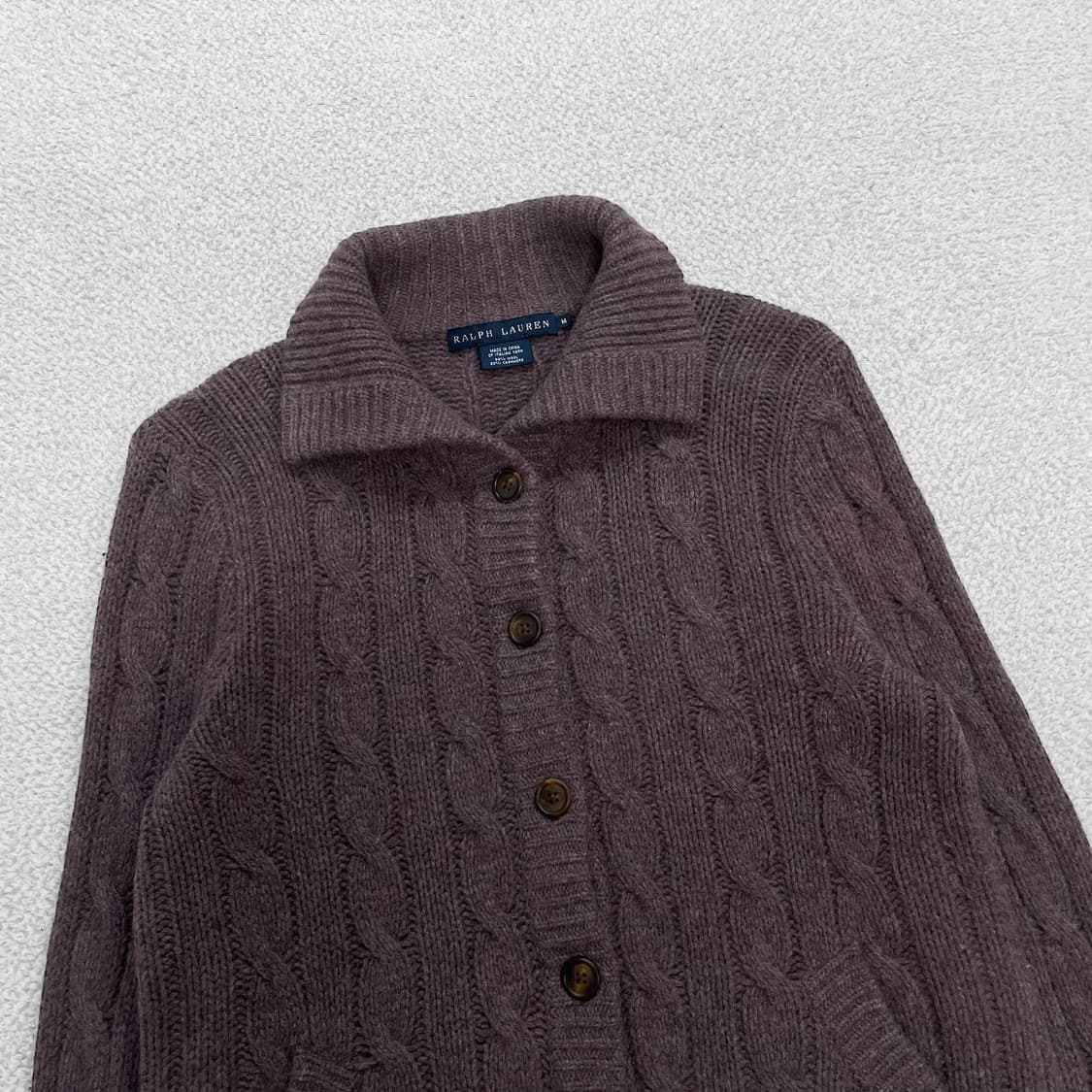 폴로 랄프로렌 케이블 버튼 니트 집업 상품이미지2