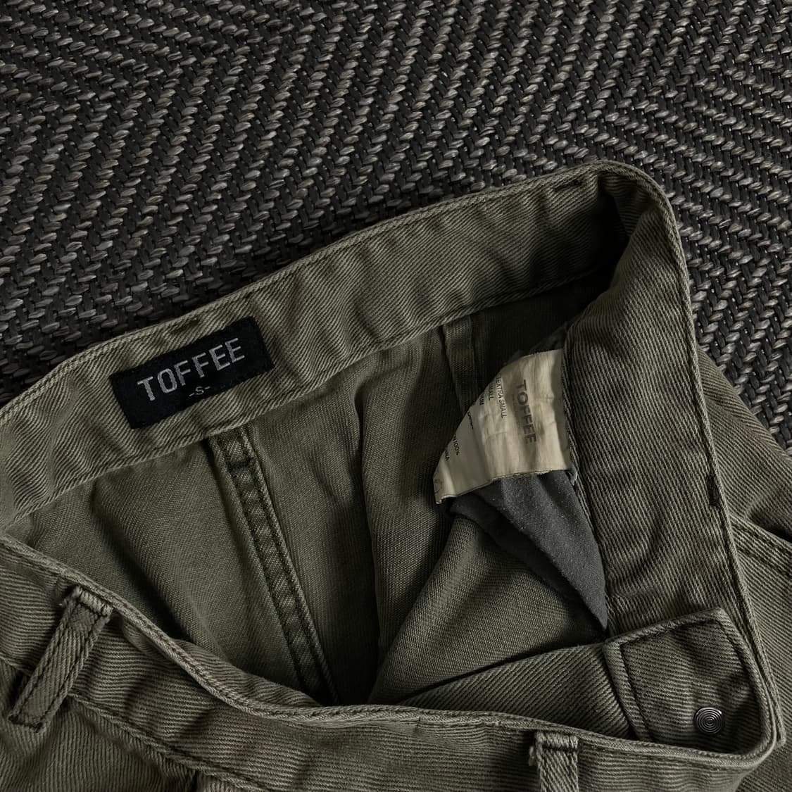 TOFFEE 카고 데님 와이드 퍼티그 팬츠 y 3731 상품이미지6