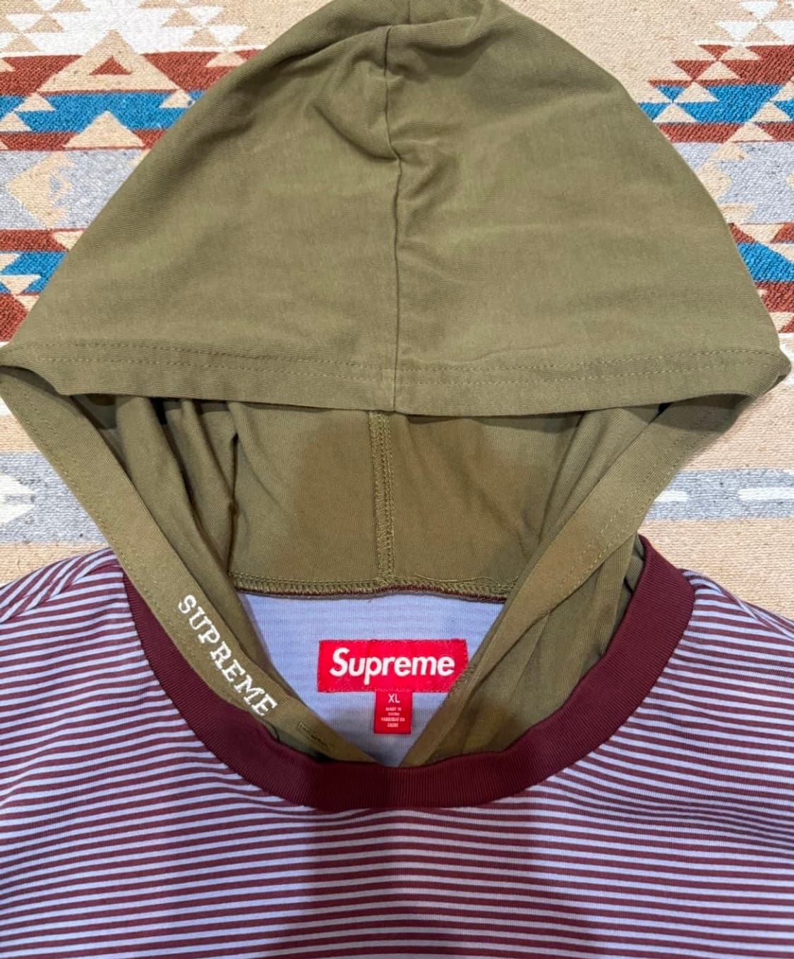 슈프림 레이어드 후드 롱 슬리브 탑 XL 상품이미지4