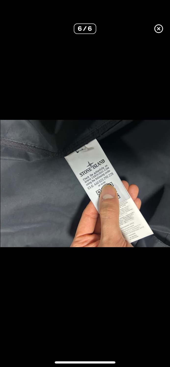 스톤아일랜드 마이크로랩스 나일론 바람막이 M 블랙 상품이미지4