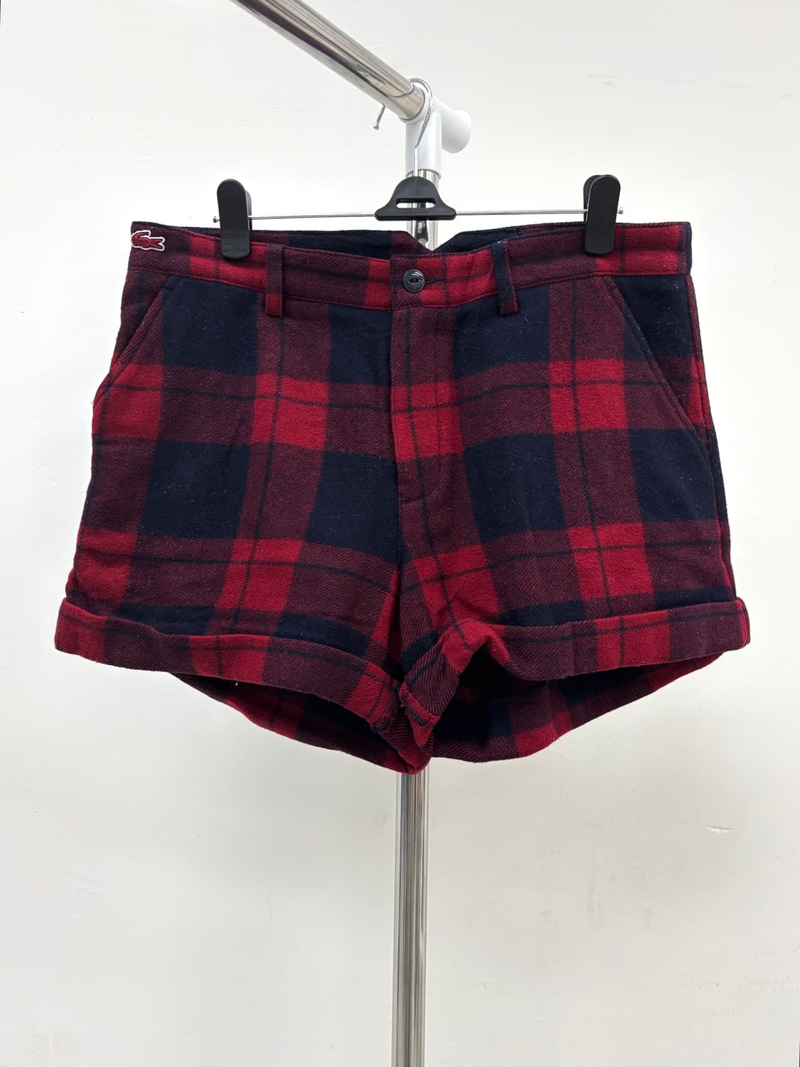 빈티지 라코스테 타탄체크 반바지 상품이미지1