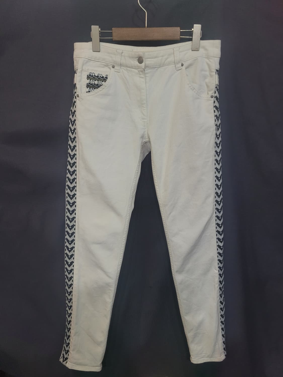Isabel Marant x H&M 자수 화이트 데님팬츠  상품이미지7