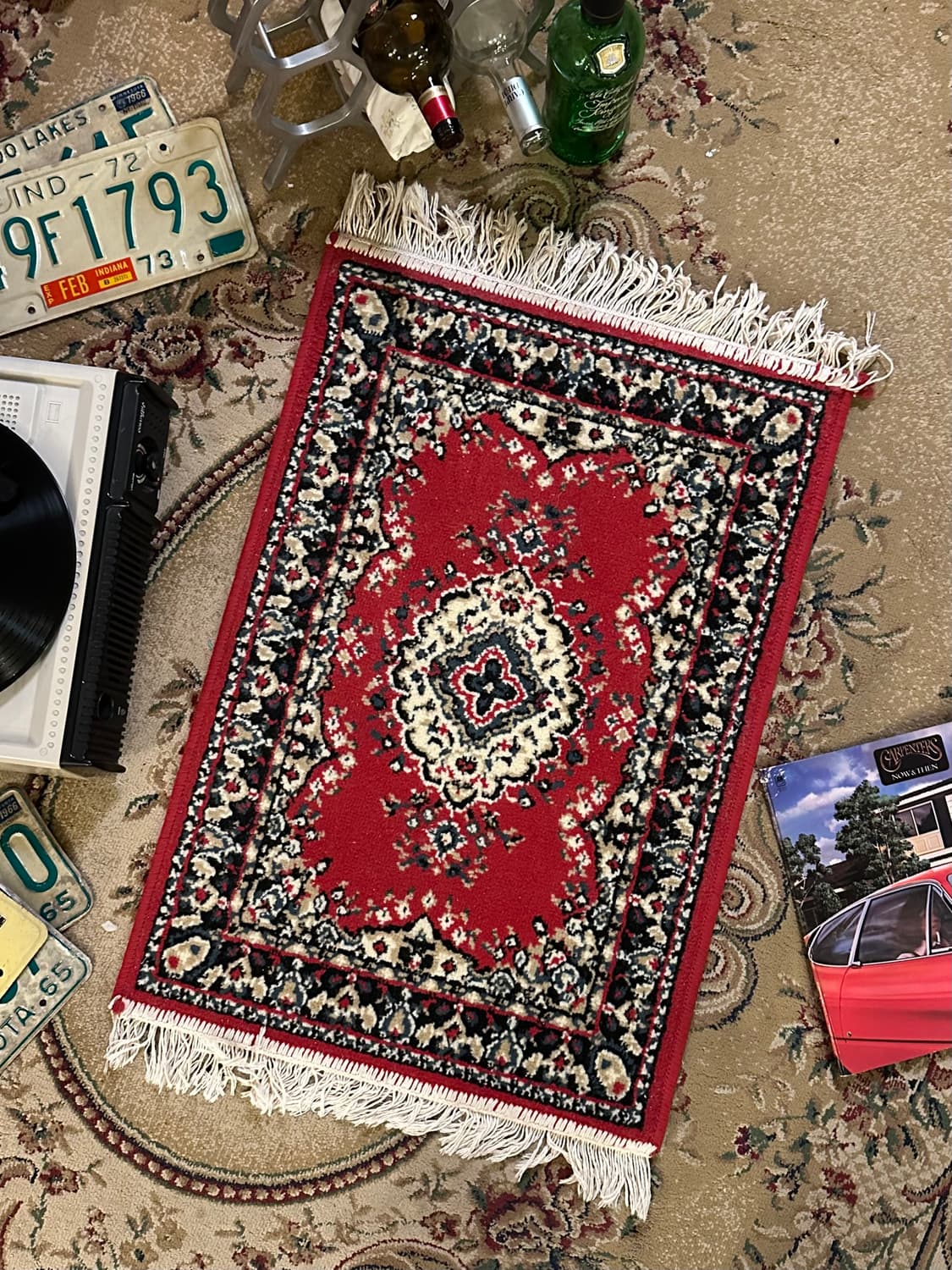 유러피안 빈티지 케르만 카페트 러그 상품이미지1