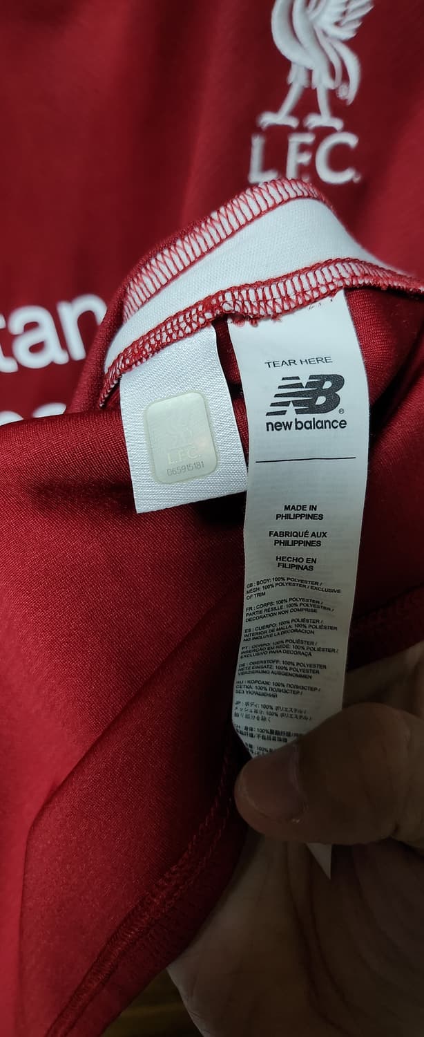 [XL] 리버풀 1819 뉴발란스 레플리카 져지 유니폼  아시아핏 상품이미지4