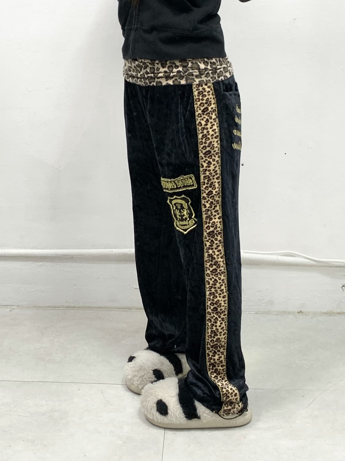 [RED COMET] 갸루 레오파드 호피 벨벳 팬츠 상품이미지4