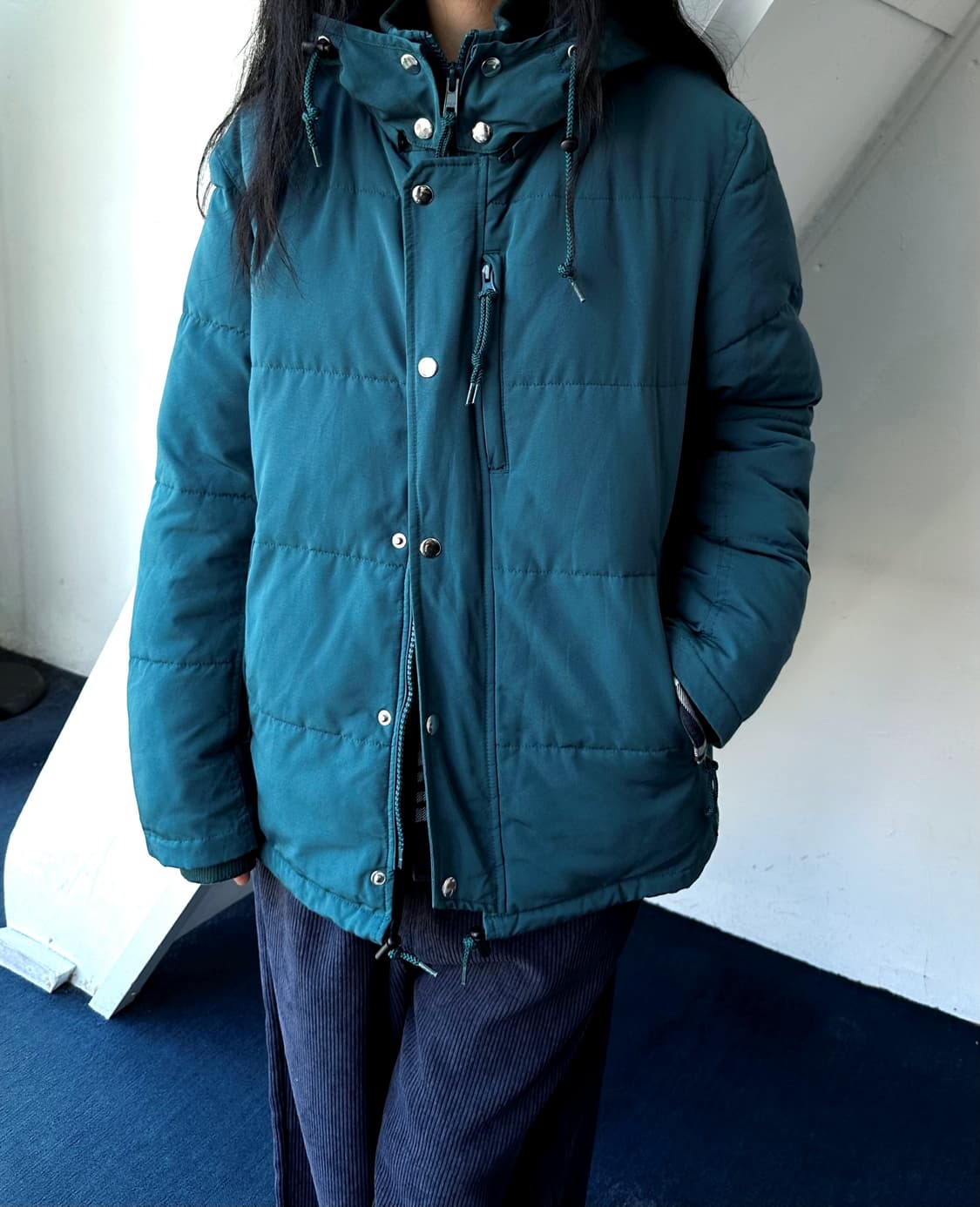 Design padded 2way hood parka 상품이미지10