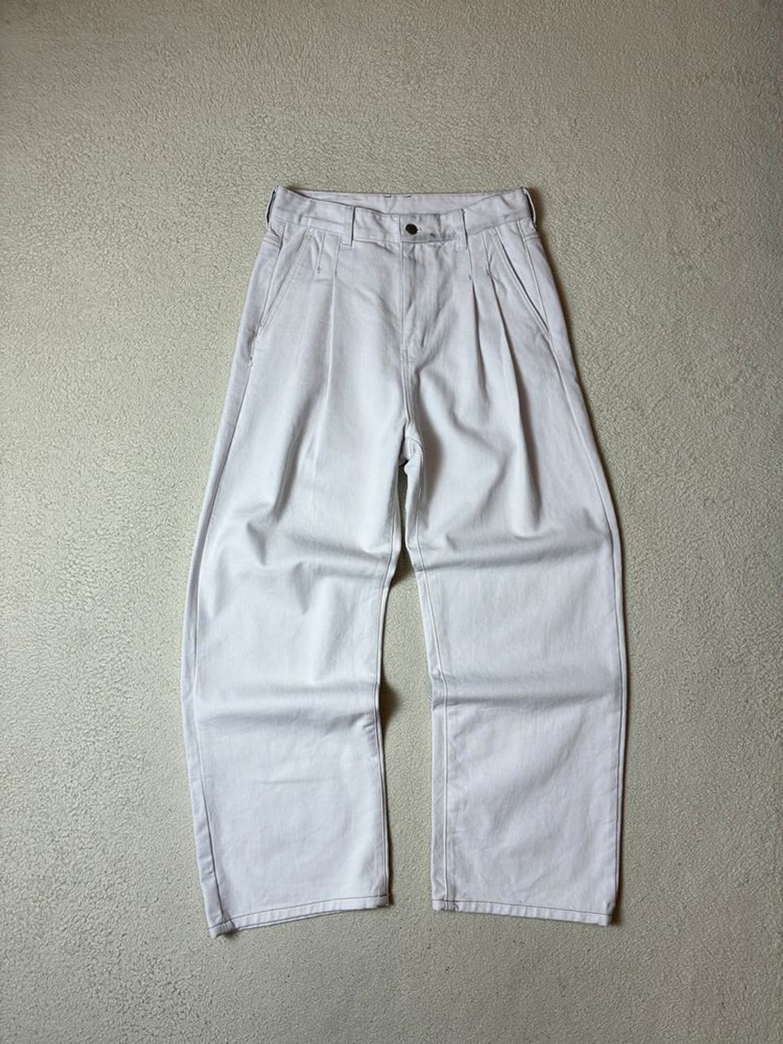 Selected 투턱 헤비코튼 데님 팬츠 PN7794 상품이미지1