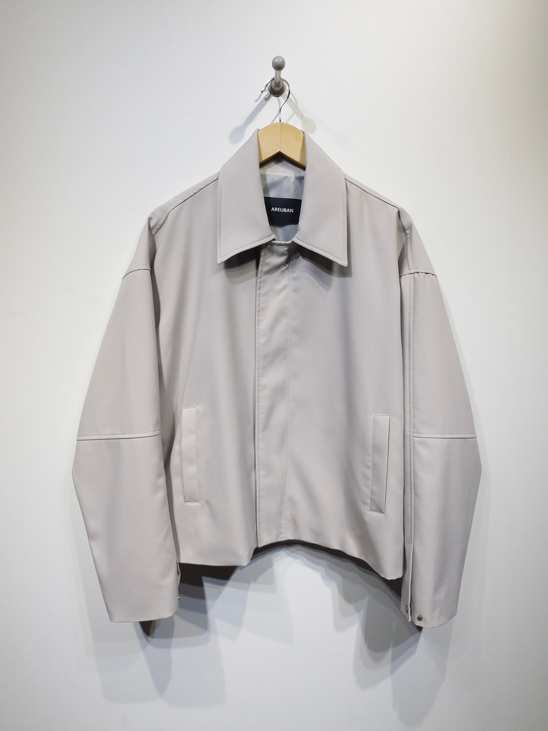 아르반(AREUBAN)2WAY 스냅 블루종 아이보리 상품이미지5