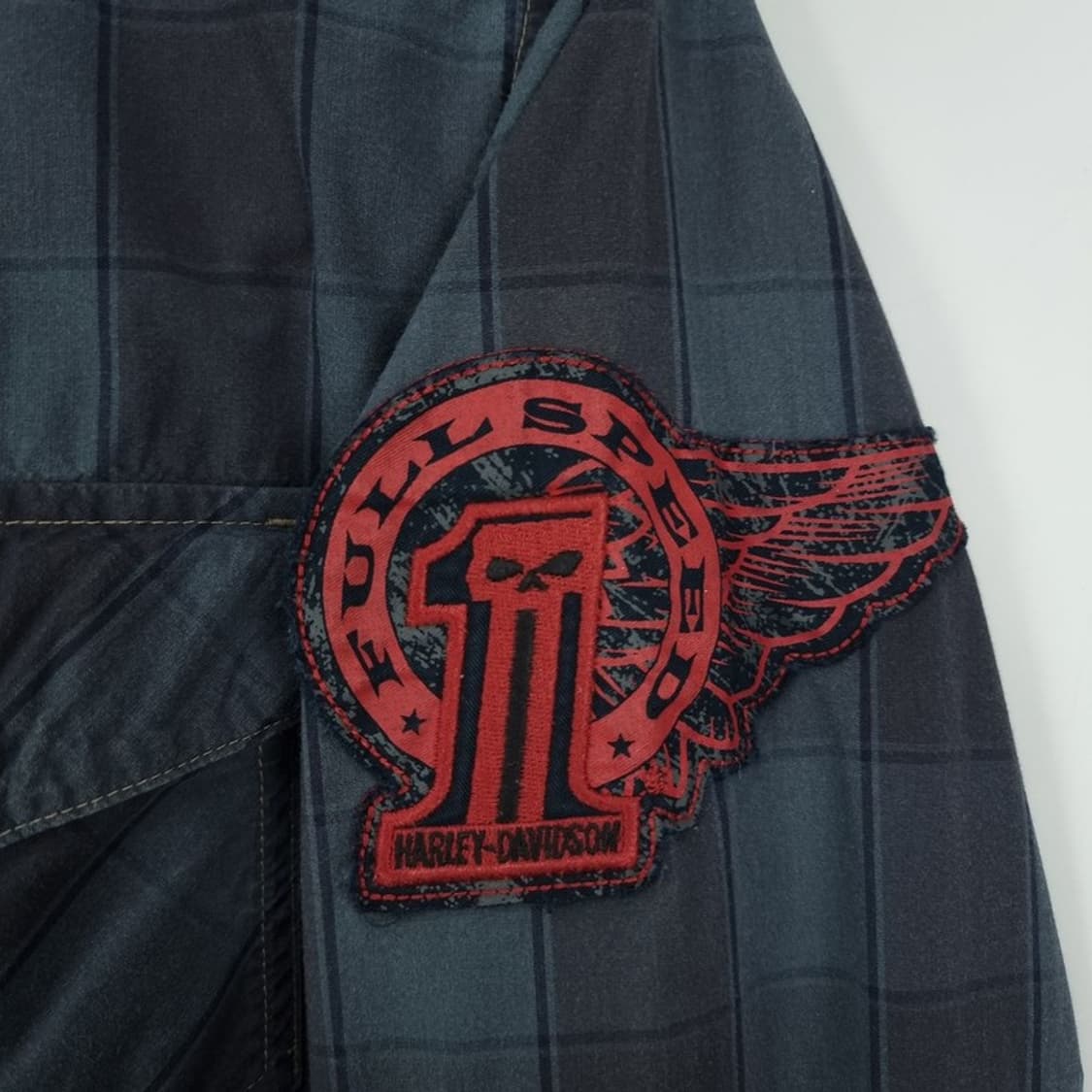 [할리데이비슨] 빈티지 체크 웨스턴 셔츠 P01522 상품이미지7
