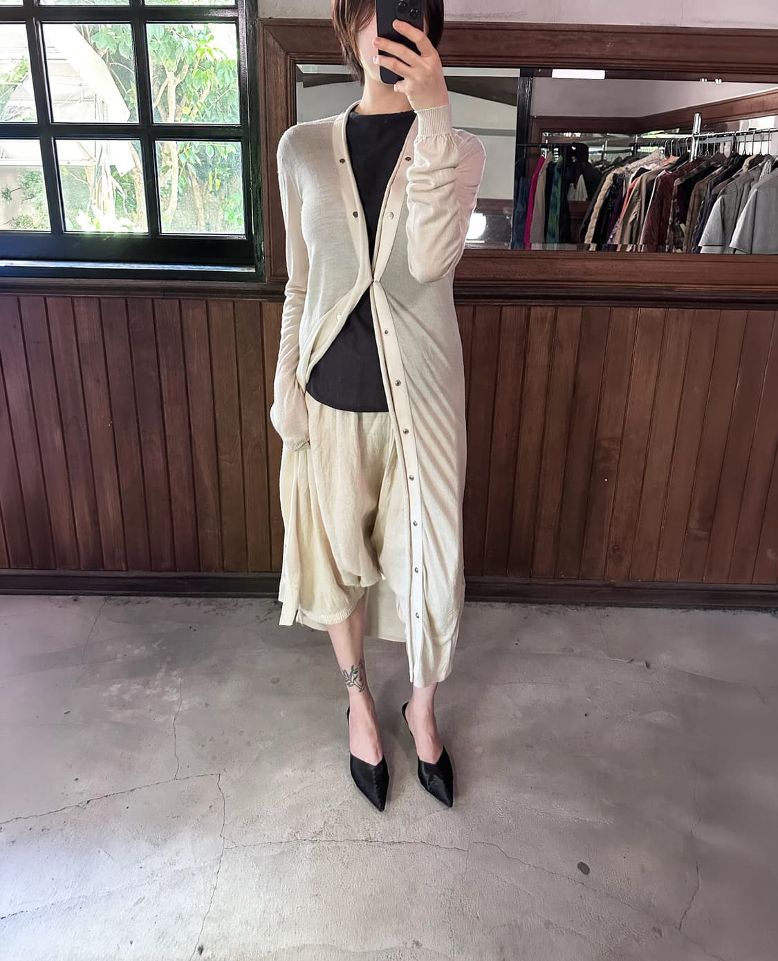 RICK OWENS stud long cardigan 상품이미지1