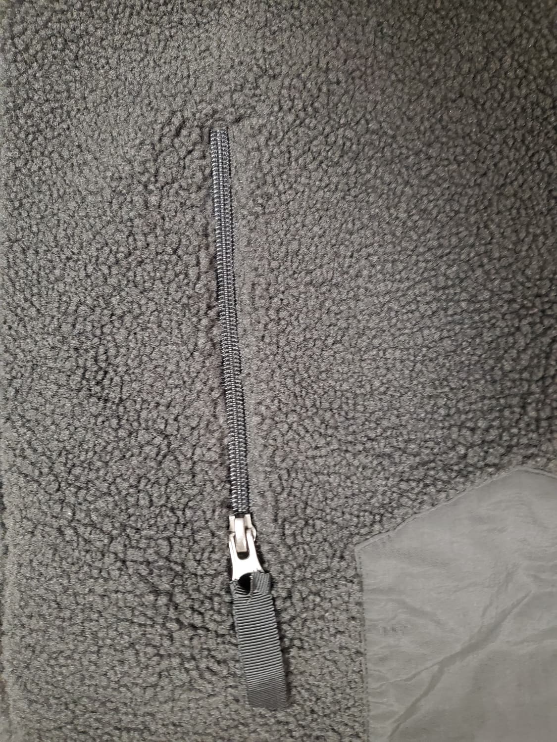 새상품급) 탑텐 남녀공용 다크그레이 쉘파 패딩 하이넥 플리스 집업_MSD 상품이미지5