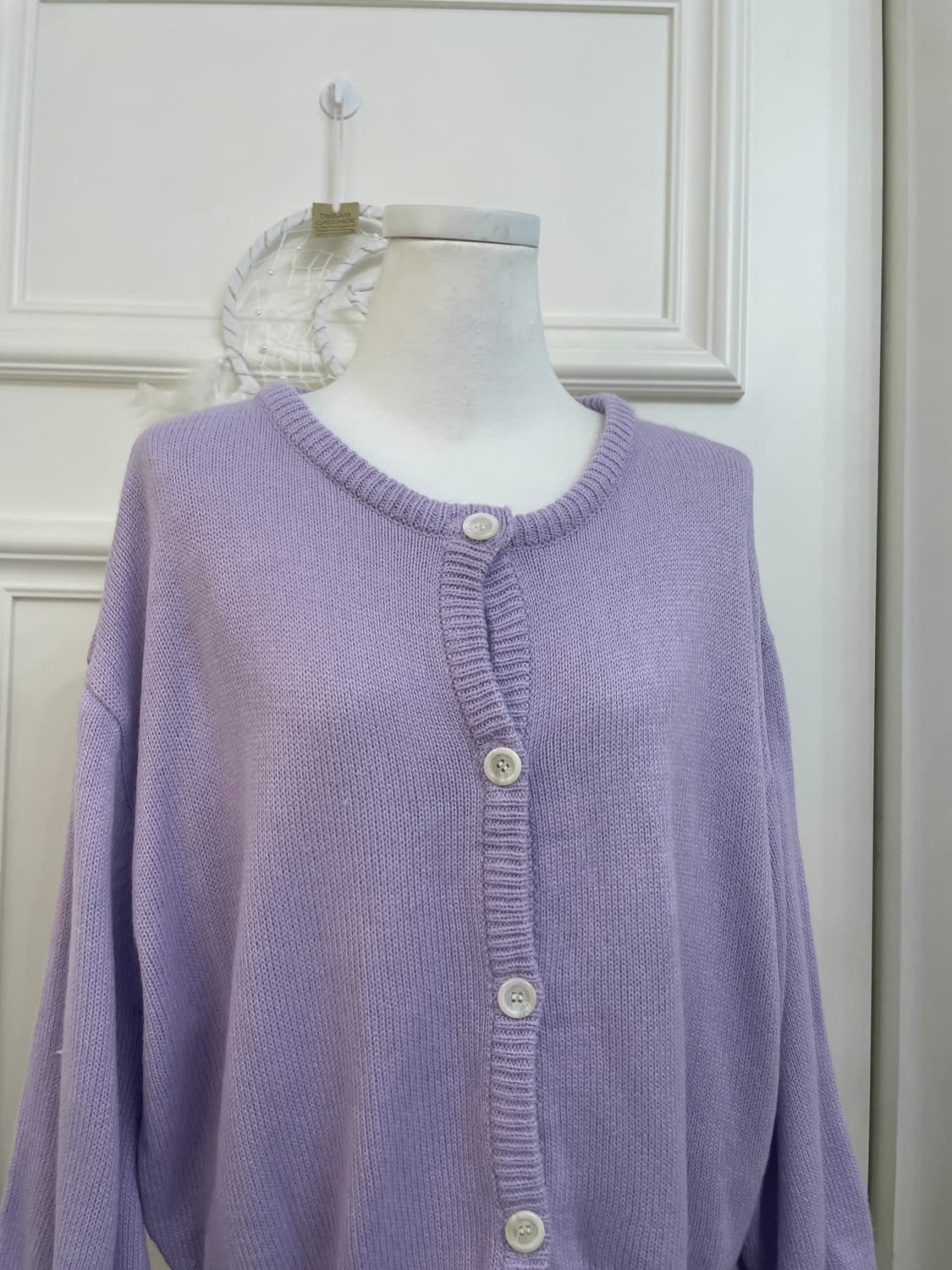 purple cute mori cardigan 상품이미지5