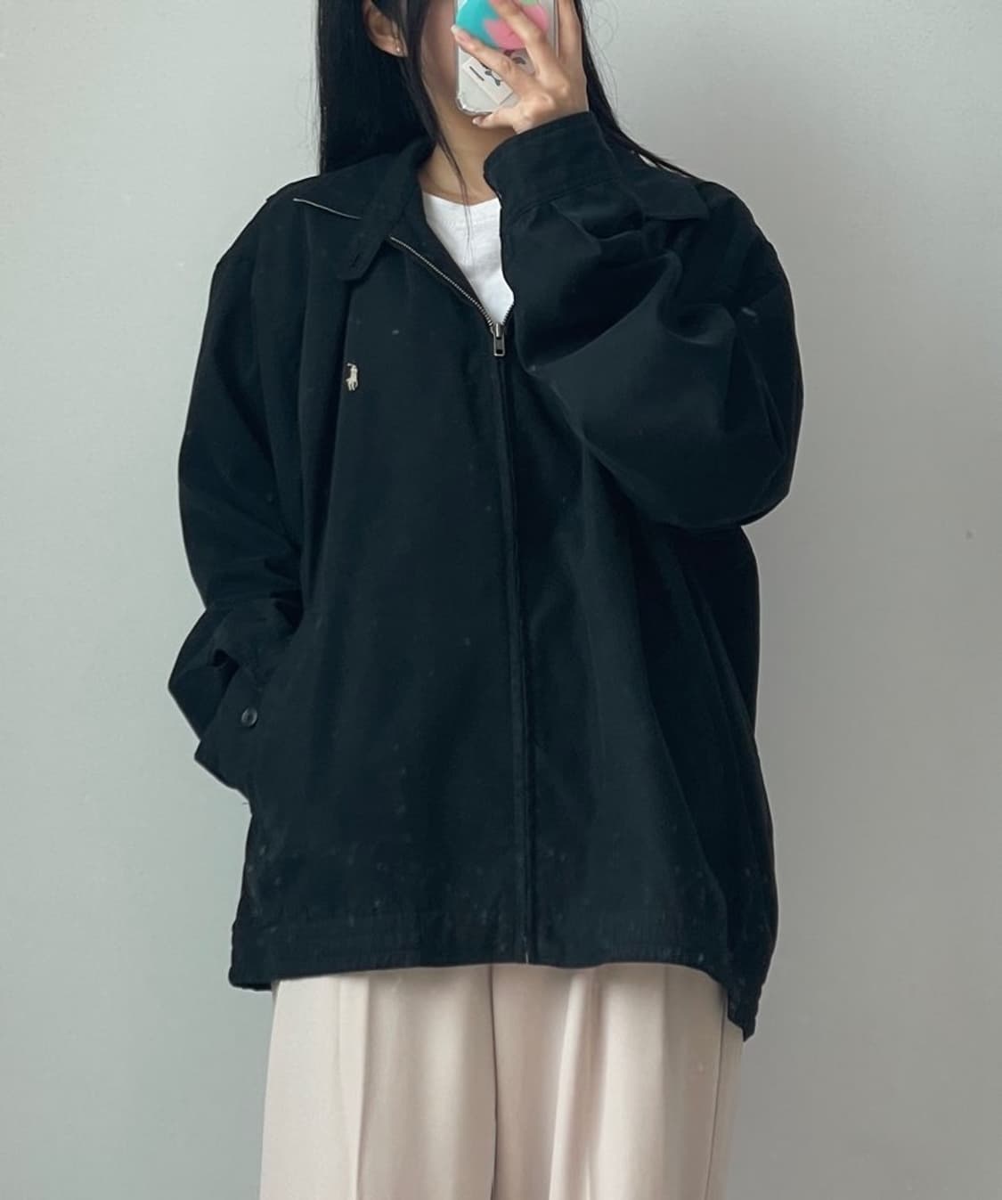 [100] 폴로 골프 폴리쉘 블루종 상품이미지1