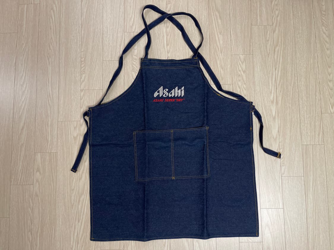 아사히 수퍼 드라이 빈티지 셀비지 앞치마 16번 90s OLD 상품이미지1