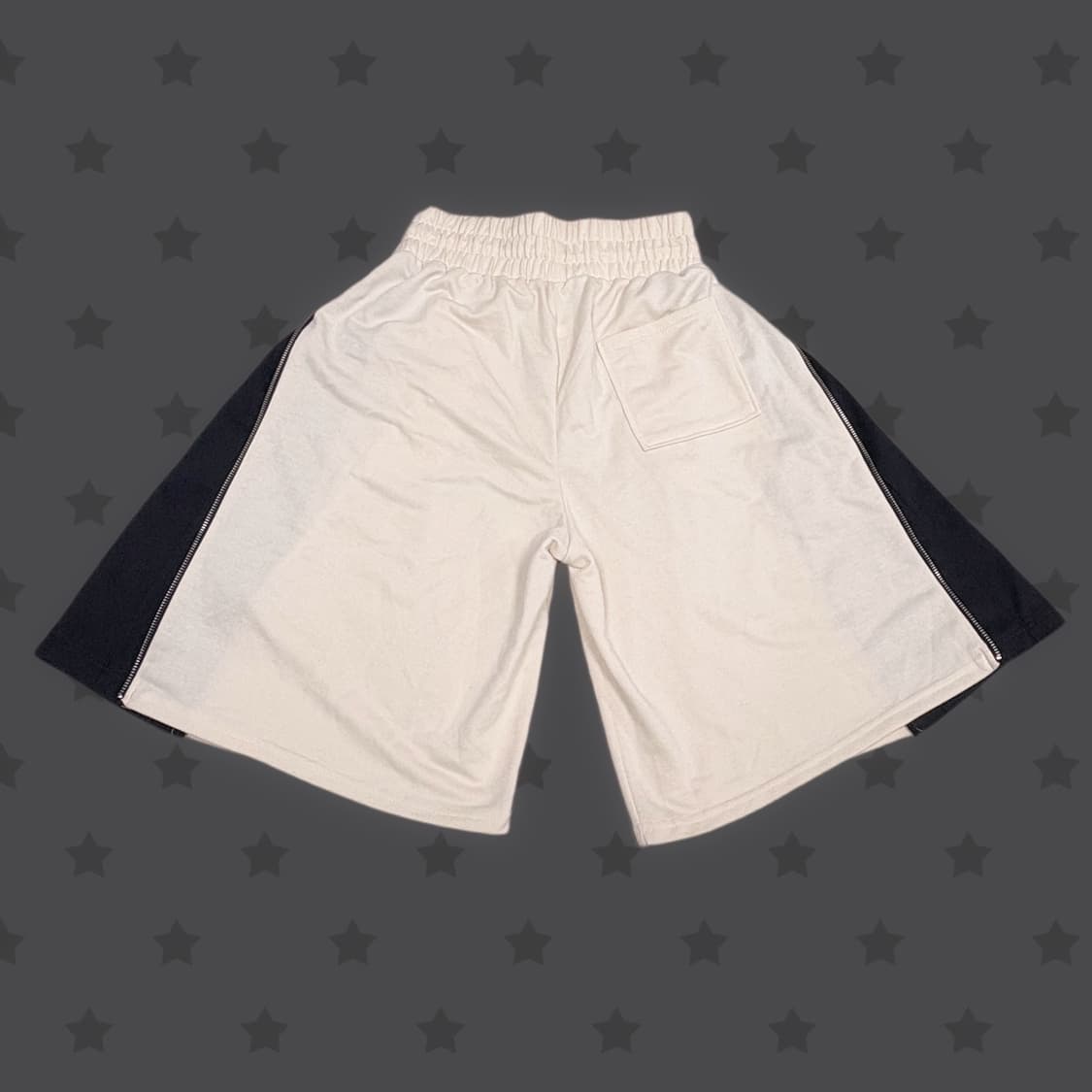뉴스스 아이보리 아디다스 블랙 포인트 지퍼커스텀 버뮤다 츄바 팬츠 상품이미지3