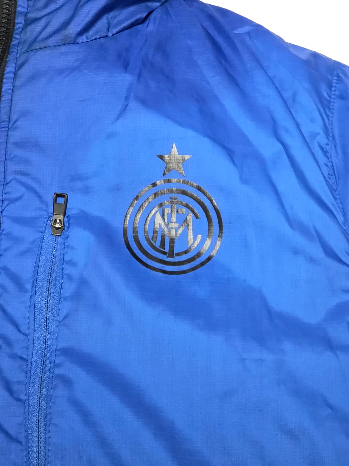 나이키 인터밀란 양면 경량 후디패딩 XL (실측 69/58) 블랙블루 상품이미지3