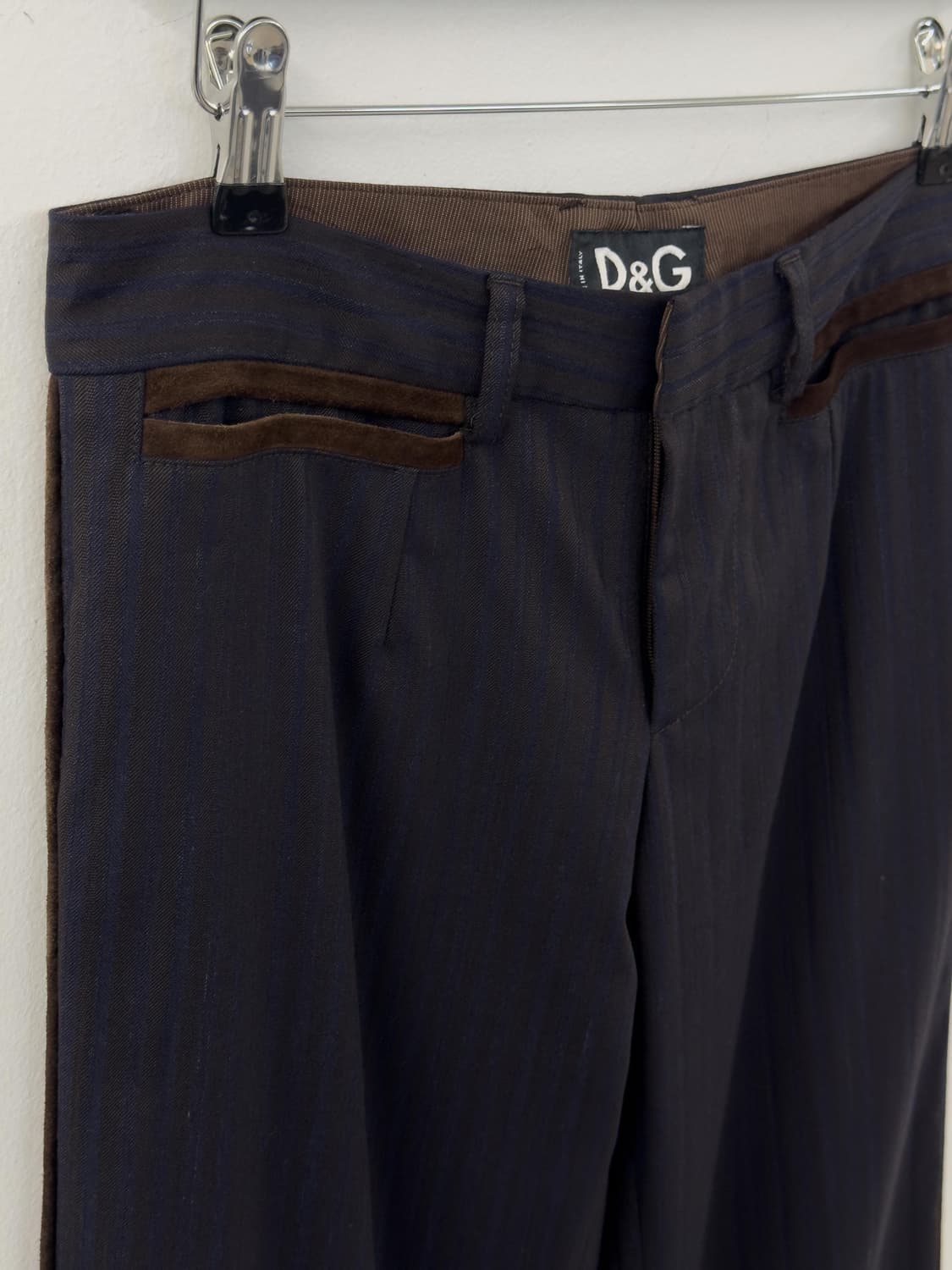 돌체앤가바나 로우라이즈 스트라이프 팬츠 상품이미지4