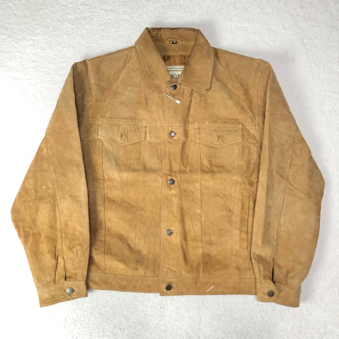 아리조나 카멜 레더 트러커 자켓  상품이미지1