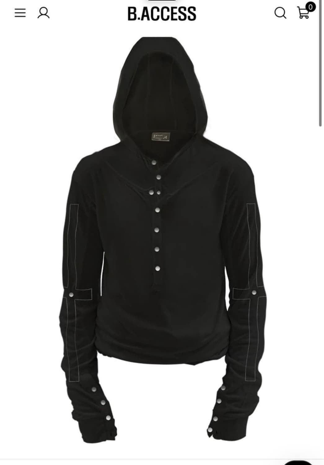 비엑세스 후드 롱슬리브 상품이미지1