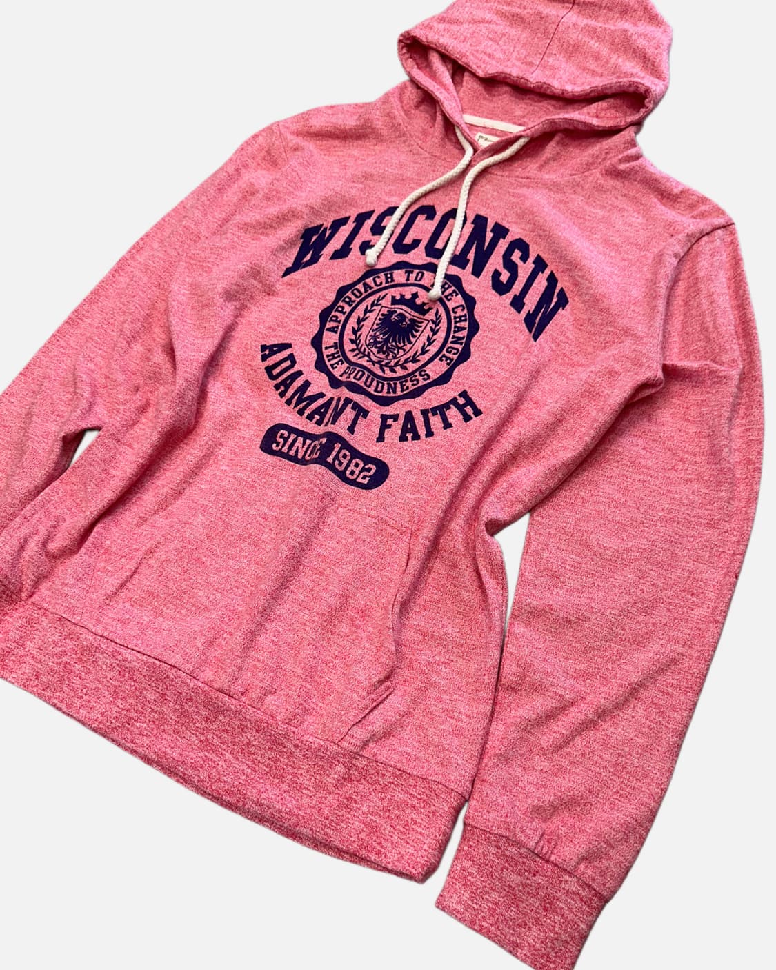 THRUXTON pink melange hood t-shirt 상품이미지3