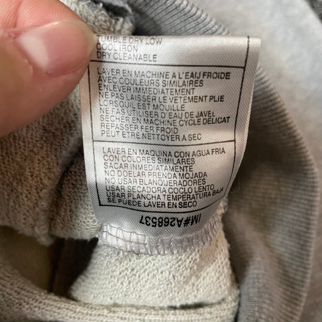 라코스테 로고 패치 그레이 후드집업 4 상품이미지6