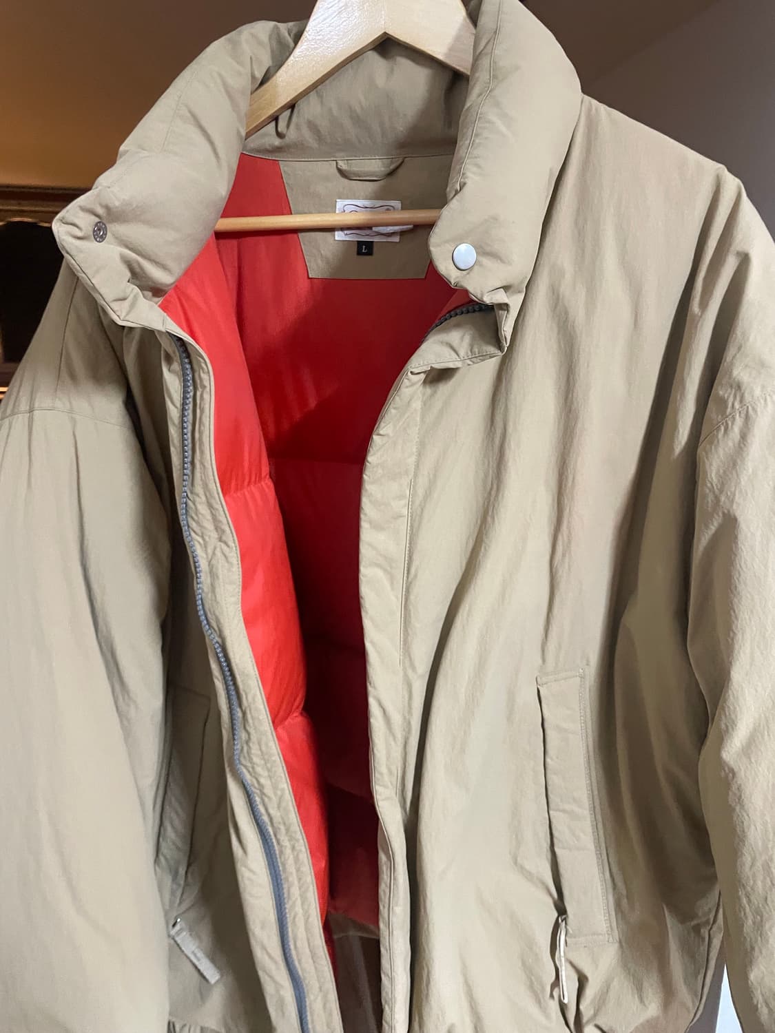 듀테로 90s DEUTERO Down Jacket Beige 패딩판매 상품이미지2