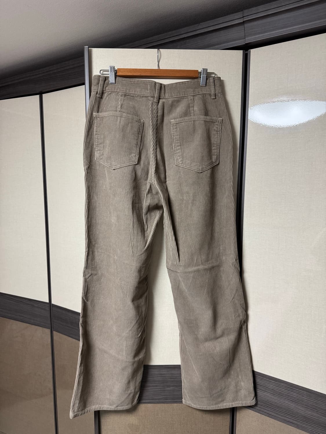 파브레가 코듀로이 투턱 팬츠 올리브카키 2사이즈 상품이미지2