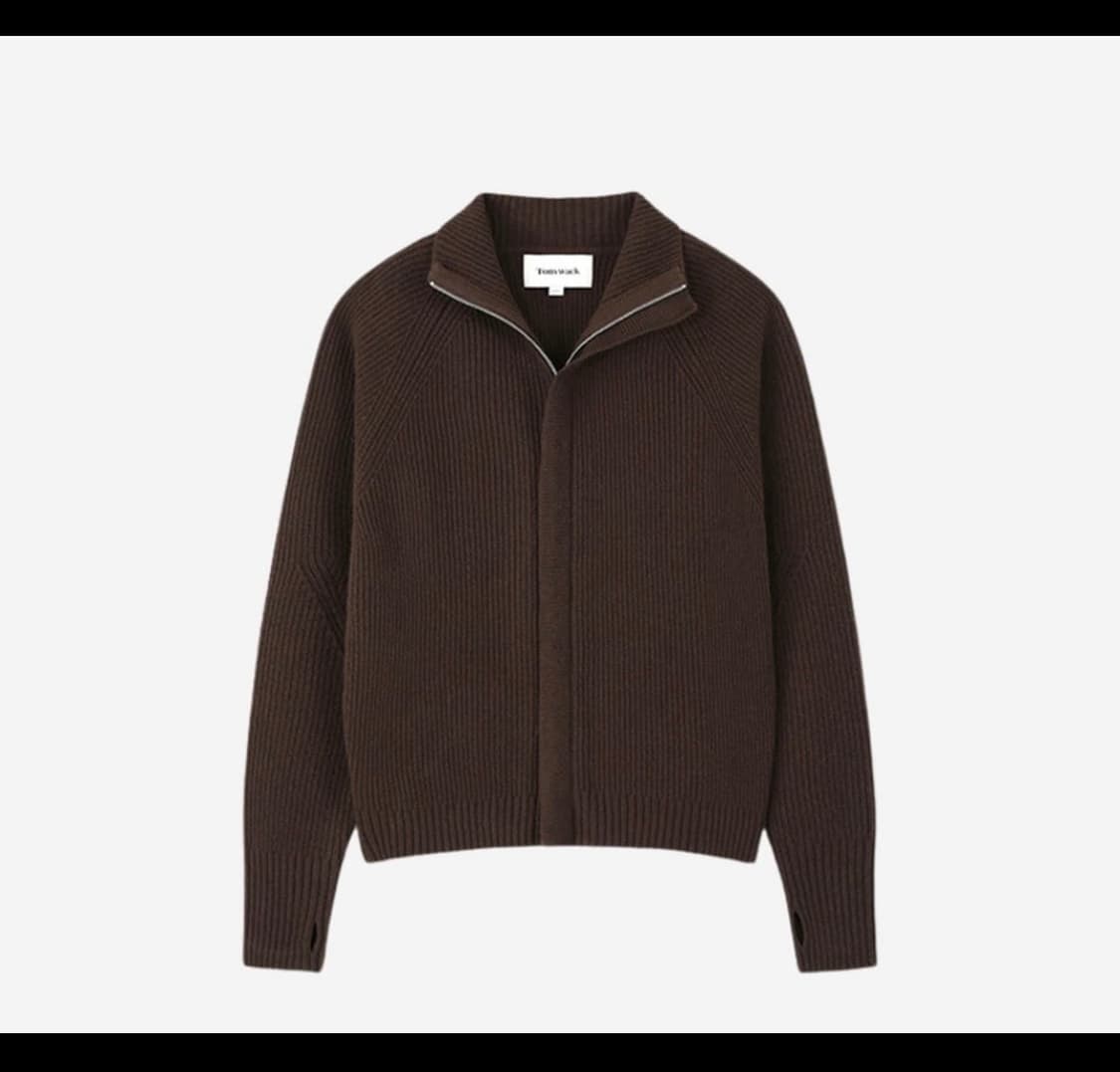 토니웩 메리노울 니트집업 상품이미지1