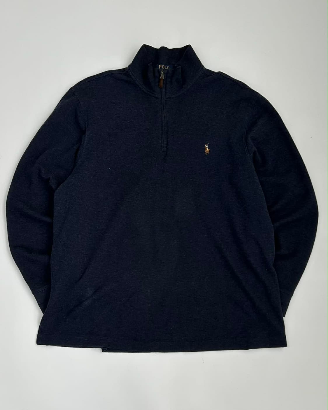 [M] 폴로 랄프로렌 에스테이트립 하프 집업 스웻 셔츠 네이비 상품이미지1