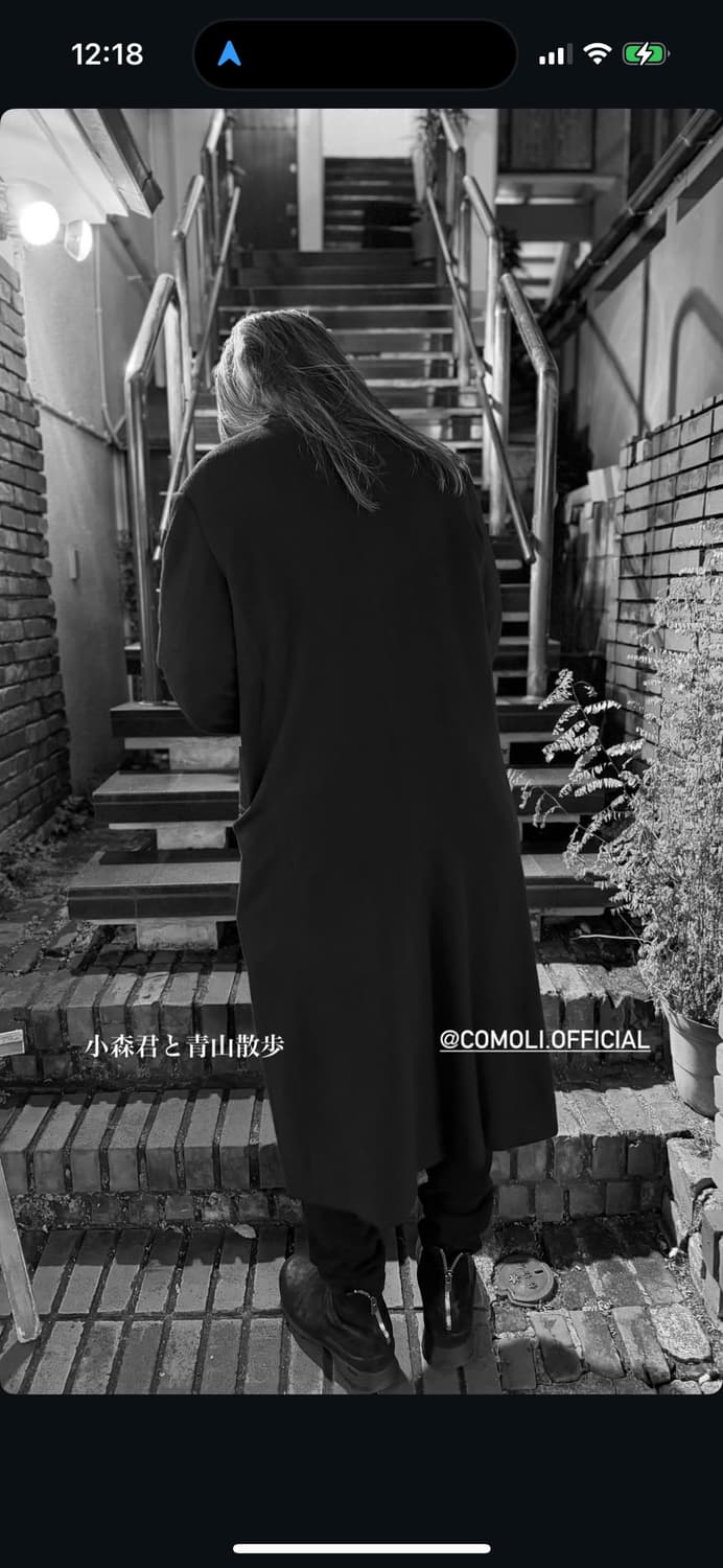 25aw comoli 코모리 캐시미어 체스터 코트 3 상품이미지5