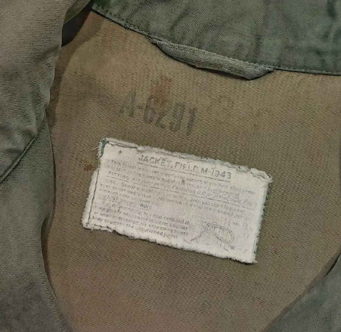 M43 필드자켓 36S (105숏기장) USAAF 패치 상품이미지9