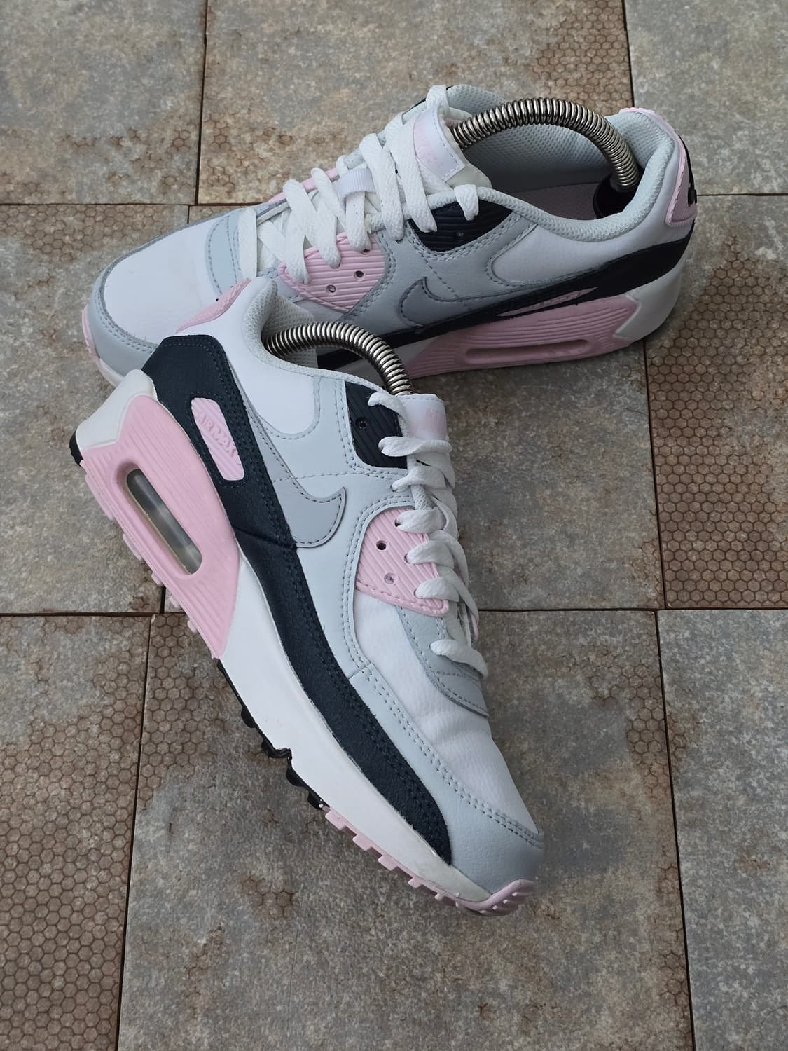 (230)나이키 에어맥스 90 화이트 핑크 폼  상품이미지4