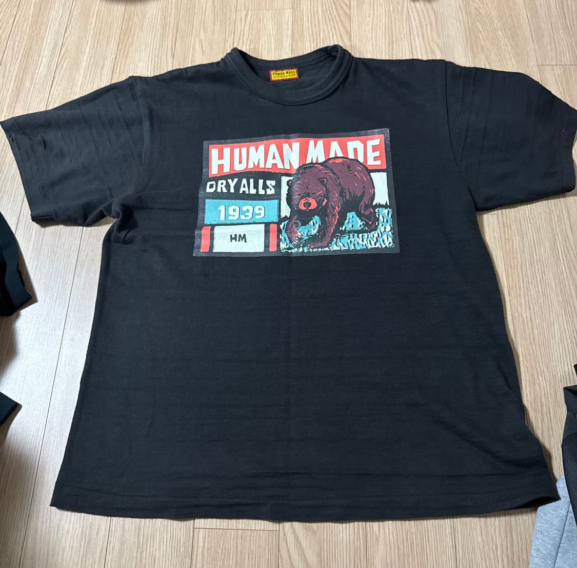 휴먼메이드 그래픽 티셔츠 블랙 L사이즈 상품이미지1