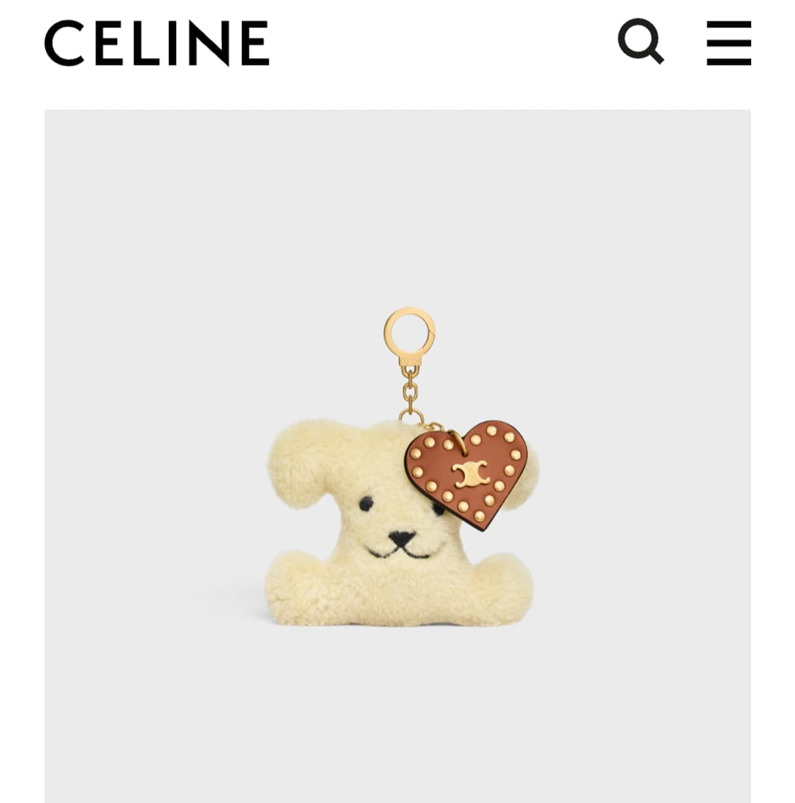 [새상품, 원가이하] 셀린느 트리옹프 폼폼 키링, 수지 착용 상품이미지4