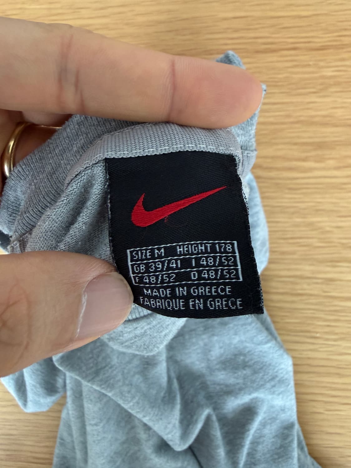 90's 올드 나이키(NIKE) 스우시 반팔 티셔츠(GREECE) 상품이미지6