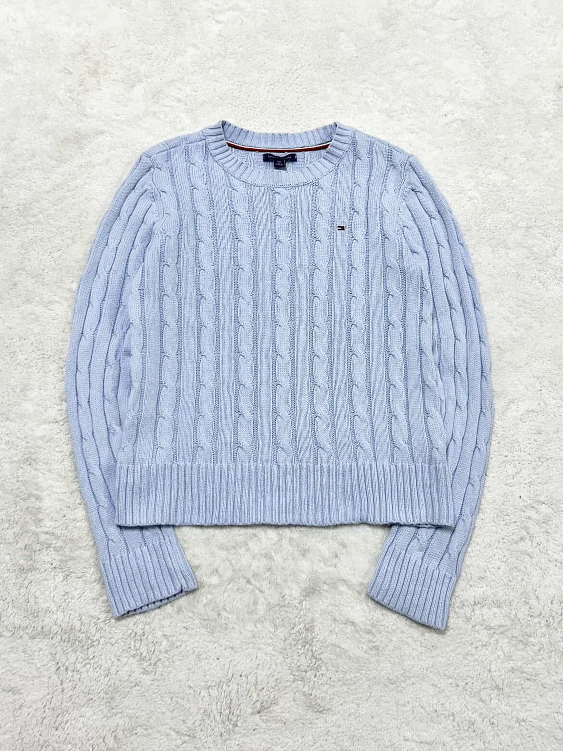 타미힐피거 스몰로고 소라 케이블니트 상품이미지5