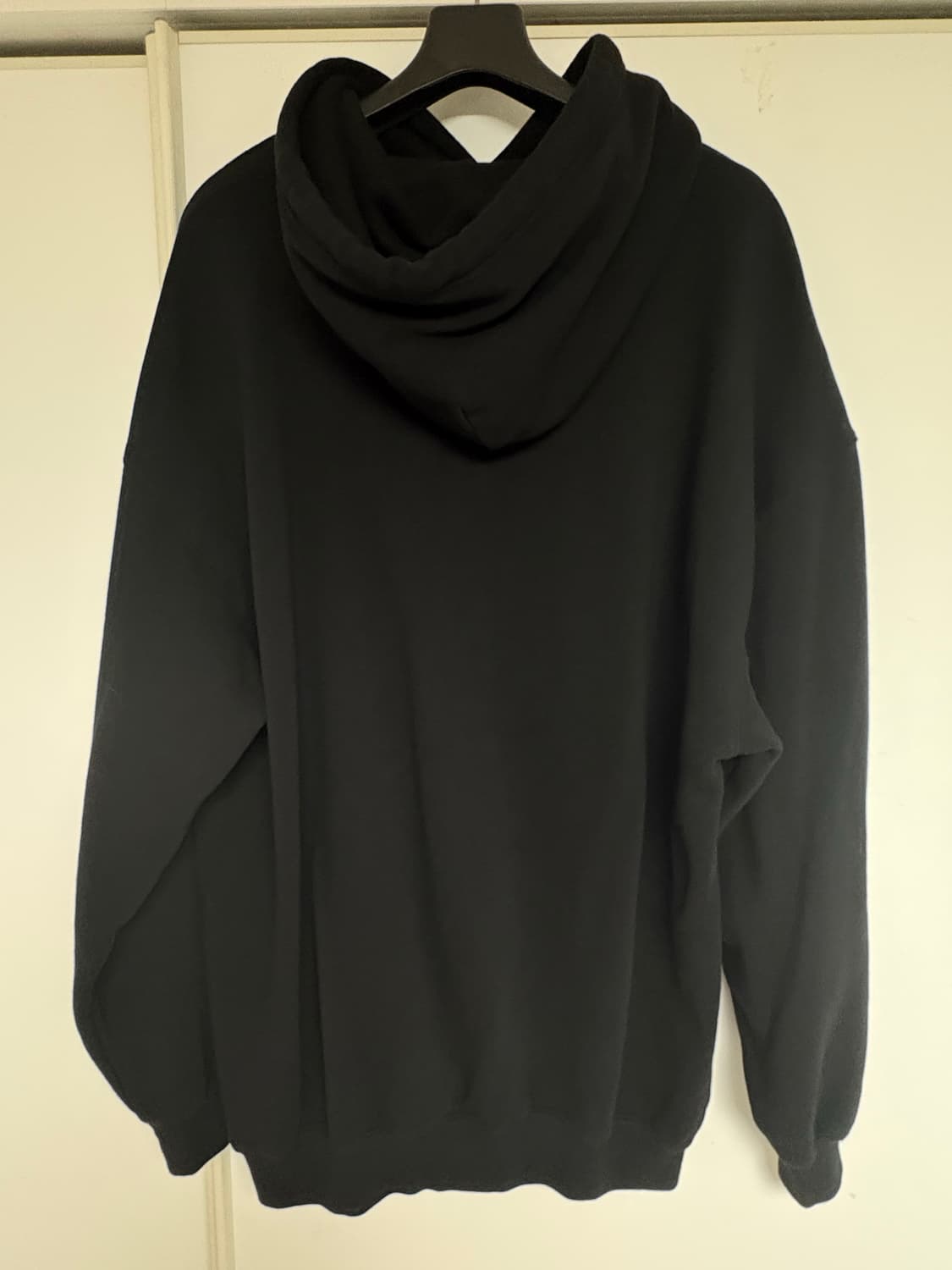 (W) 발렌시아가 BB 픽셀 미디움 핏 후드 블랙 XS 판매 상품이미지3