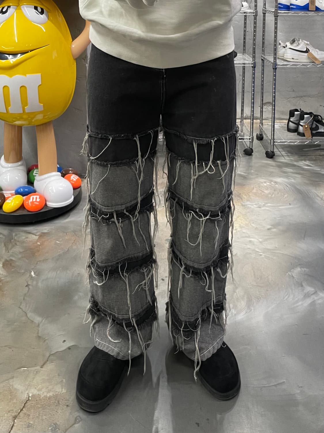 빈티지 그런지 데님 팬츠 상품이미지5