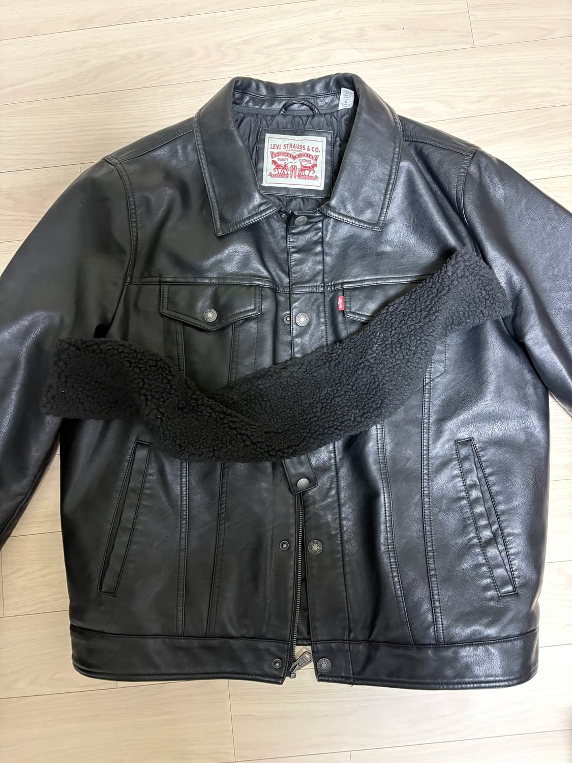 리바이스 가죽자켓 L 상품이미지2