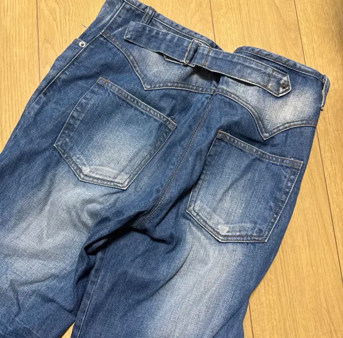 넘버나인 와이드 카고 청바지 3 상품이미지6