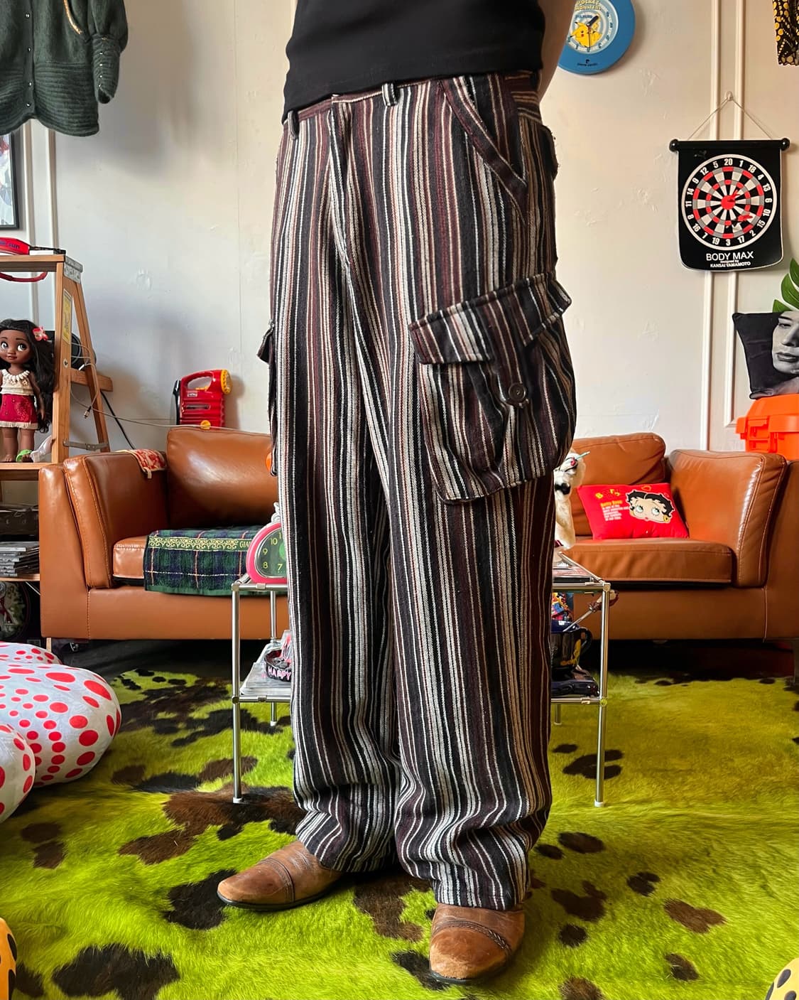 ~1990s Jpn Vintage Stripe Cargo Pants 상품이미지2