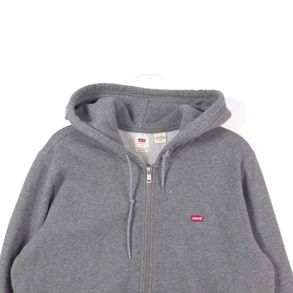 리바이스 스몰 레드탭 멜란지 그레이 후드 집업 S 상품이미지3